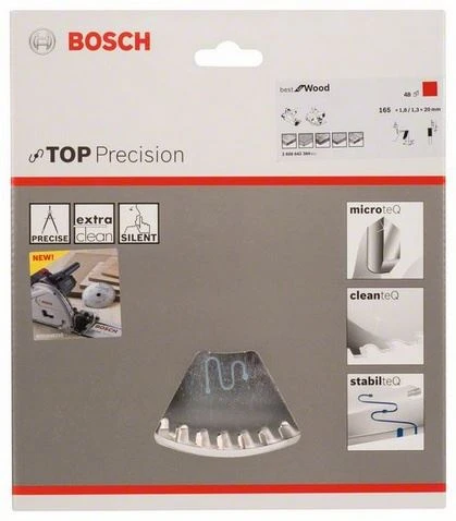 Bosch Kreissägeblatt Top Precision Best For Wood 165 X 20 X 1,8 Mm 48 2608642384 2 Bosch Kreissägeblatt Top Precision Best For Wood 165 X 20 X 1,8 Mm 48 2608642384 – Bild 2