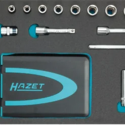 HAZET Steckschlüssel Bit-Satz 6,3 1/4 Zoll Schlitz Kreuz PH Pozidriv PZ TORX 55tlg 163-423/55
