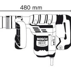 Bosch Schlaghammer Meißelhammer GSH 5 CE SDS-Max Handwerkerkoffer 0611321000 -Haus Griff Verkäufe 46415