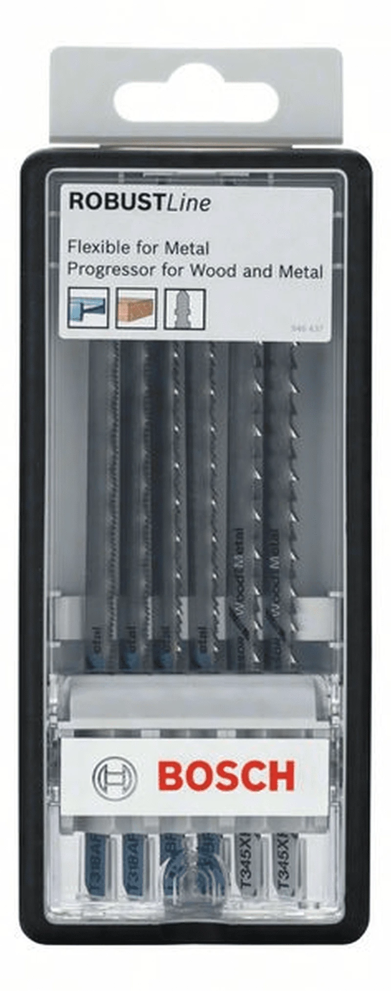 Bosch Stichsägeblatt-Set Robust Line Metal Profile T-Schaft 6-teilig 2607010573 1 Bosch Stichsägeblatt-Set Robust Line Metal Profile T-Schaft 6-teilig 2607010573