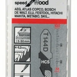 Bosch Stichsägeblatt T 144 D Speed For Wood 25er-Pack 2608633625