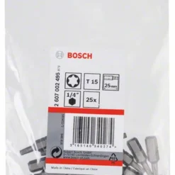 Bosch Schrauberbit Extra-Hart T15 25 Mm 25er-Pack 2607002495