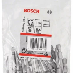Bosch Schrauberbit Extra-Hart T15 49 Mm 25er-Pack 2607002510