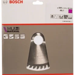 Bosch Kreissägeblatt Multi Material 184 X 30 X 2,4 Mm 48 2608640506