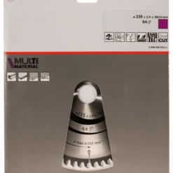 Bosch Kreissägeblatt Multi Material 235 X 30/25 X 2,4 Mm 64 2608640514