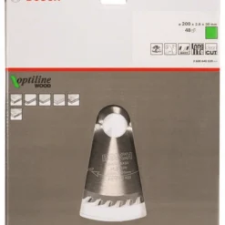 Bosch Kreissägeblatt Optiline Wood Für Handkreissägen 200 X 30 X 2,8 Mm 48 2608640620