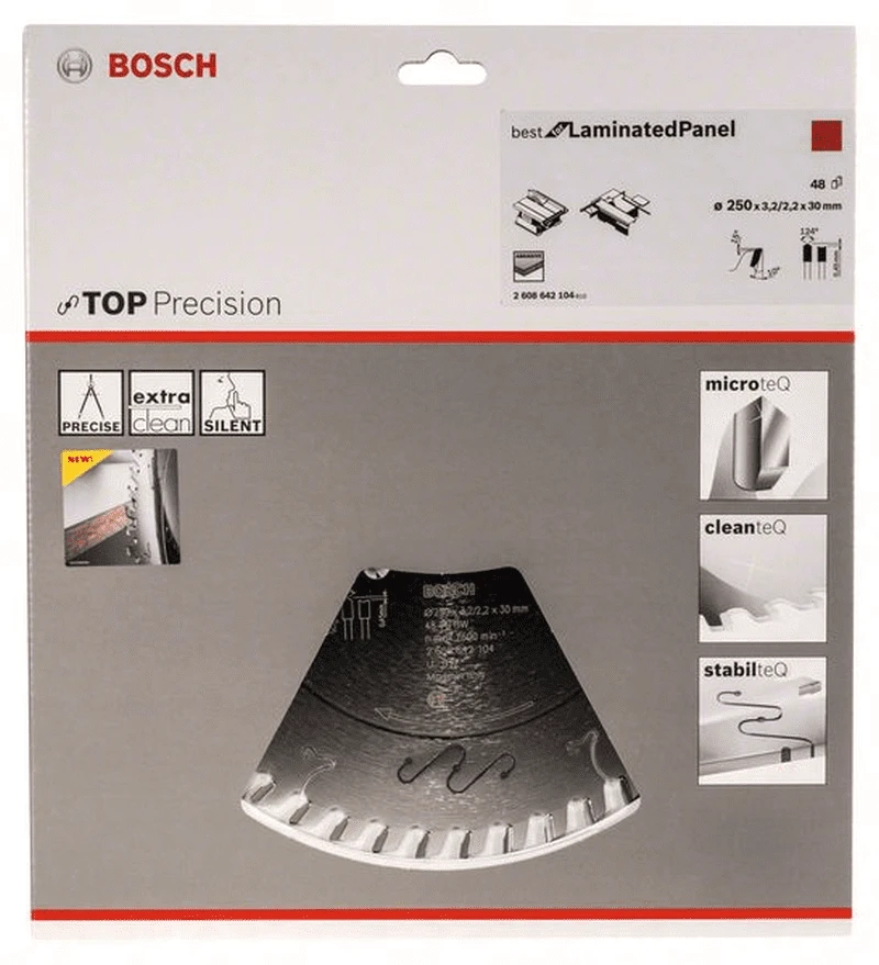 Bosch Kreissägeblatt Top Precision Best For Laminated Panel Abrasive 250x30x3,2 Mm 48 2608642104 1 Bosch Kreissägeblatt Top Precision Best For Laminated Panel Abrasive 250x30x3,2 Mm 48 2608642104