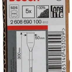 Bosch Fliesenmeißel Mit SDS-max-Aufnahme 300 X 50 Mm 5er-Pack 2608690100