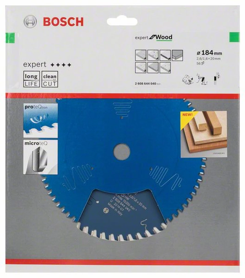 Bosch Kreissägeblatt Expert For Wood 184 X 20 X 2,6 Mm 56 2608644040 1 Bosch Kreissägeblatt Expert For Wood 184 X 20 X 2,6 Mm 56 2608644040
