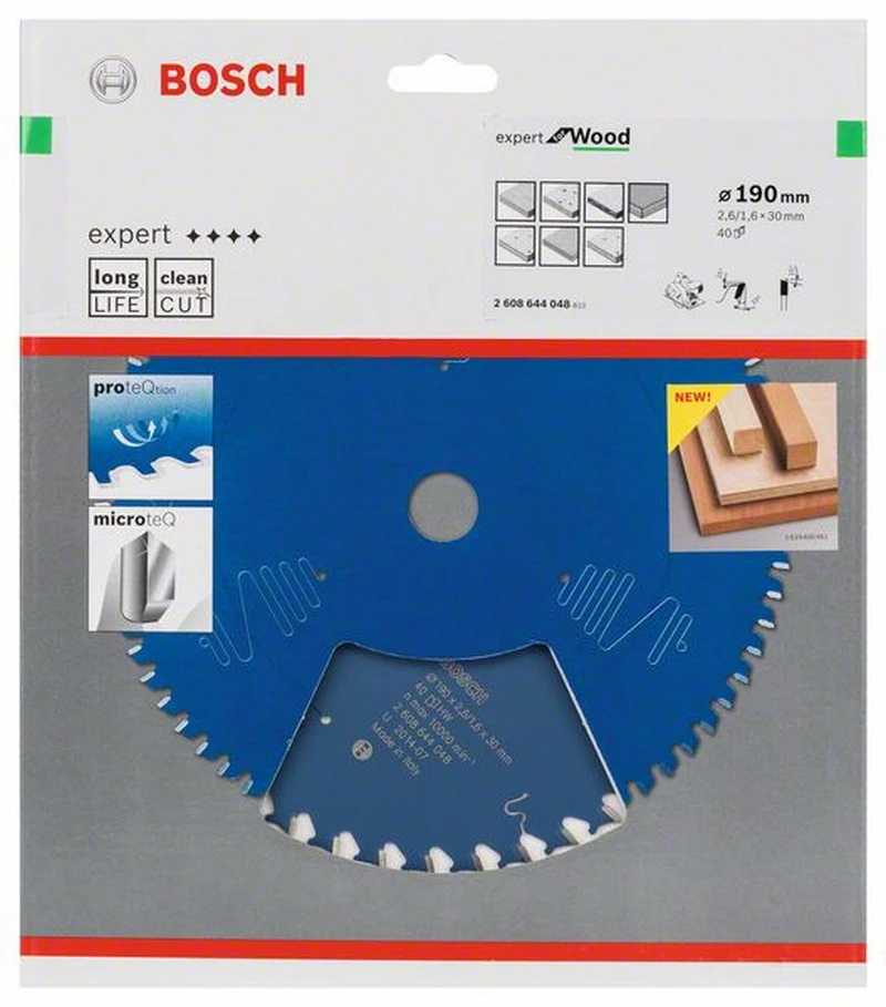 Bosch Kreissägeblatt Expert For Wood 190 X 30 X 2,6 Mm 40 2608644048 1 Bosch Kreissägeblatt Expert For Wood 190 X 30 X 2,6 Mm 40 2608644048
