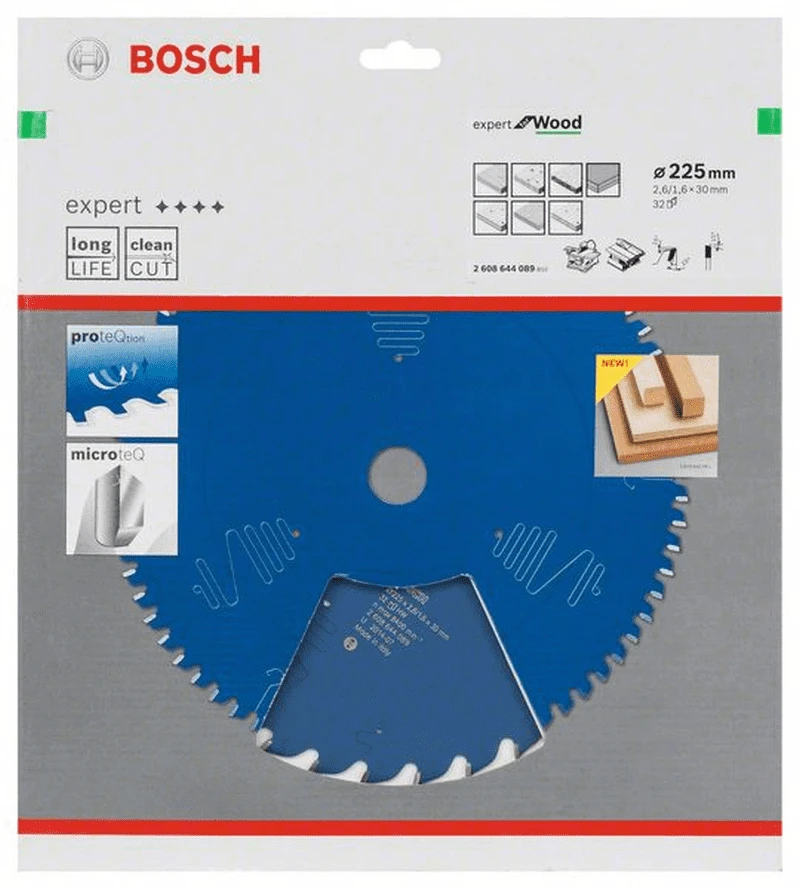 Bosch Kreissägeblatt Expert For Wood 225 X 30 X 2,6 Mm 32 2608644089 1 Bosch Kreissägeblatt Expert For Wood 225 X 30 X 2,6 Mm 32 2608644089