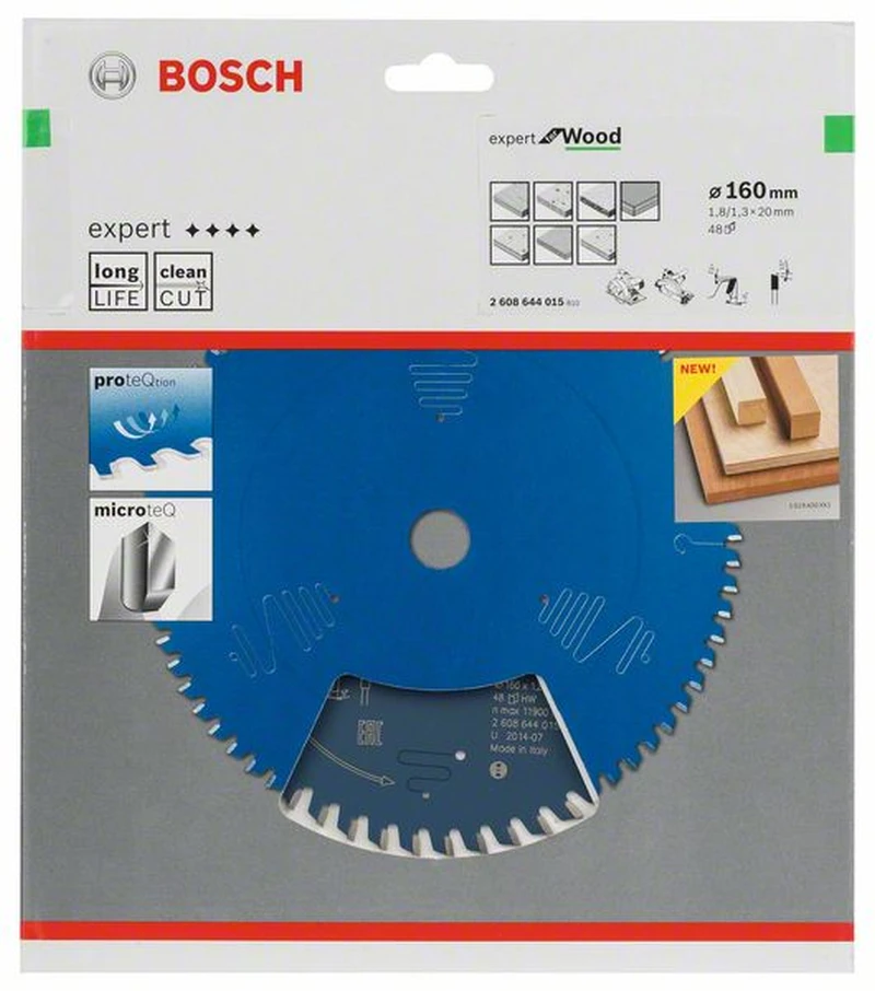 Bosch Kreissägeblatt Expert For Wood 160 X 20 X 1,8 Mm 48 2608644015 2 Bosch Kreissägeblatt Expert For Wood 160 X 20 X 1,8 Mm 48 2608644015 – Bild 2