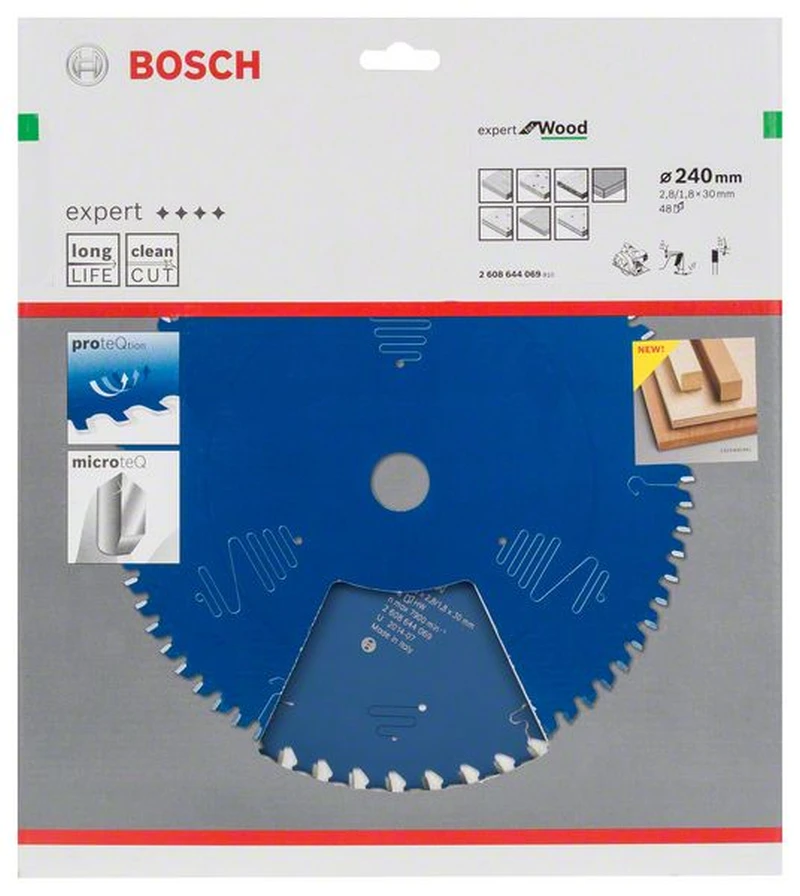 Bosch Kreissägeblatt Expert For Wood 240 X 30 X 2,8 Mm 48 2608644069 2 Bosch Kreissägeblatt Expert For Wood 240 X 30 X 2,8 Mm 48 2608644069 – Bild 2