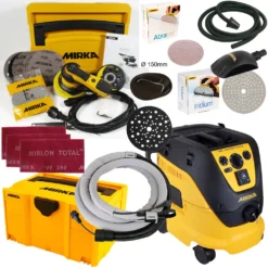 MIRKA DEROS 125 150mm 5mm + Sauger 1230 M AFC + Zubehör KIT2003WOMDE