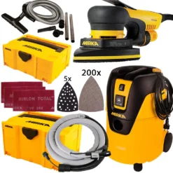 MIRKA DEOS 663CV Delta Schleifer + Sauger 1025 L PC + Zubehör KIT2024WOMDE