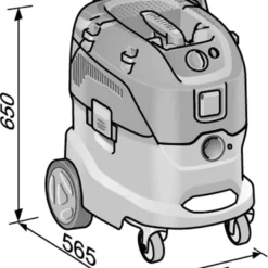 FLEX Nass Trocken Sauger VCE 44 L AC KIT 446.009 + 5x Filter + L-BOXX 471.208 -Haus Griff Verkäufe VCE 44 L AC Abmessungen 09ccfdf47c5912abfcbe2dc