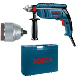 BOSCH Schlagbohrmaschine GSB 16 RE + Schnellspannbohrfutter Im Koffer