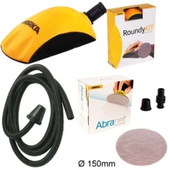 MIRKA DEROS 125/150mm 5mm + Sauger 1025 L PC + RoundyKit - KIT1625WOMDE-K -Haus Griff Verkäufe kit00round59e0b483b044f59ea08d4889b6