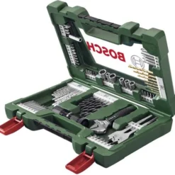 Bosch V-Line TiN-Bohrer- Und Bit-Set 83-teilig Mit LED-Taschenlampe Und Rollgabelsc 2607017193
