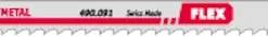 Flex 490091 Stichsägeblätter Für Aluminium JS 75 AL VE5